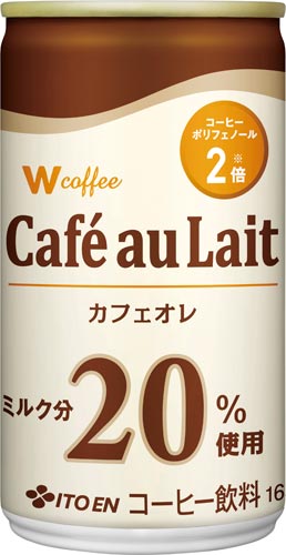 W coffee カフェオレ 165g 30本
