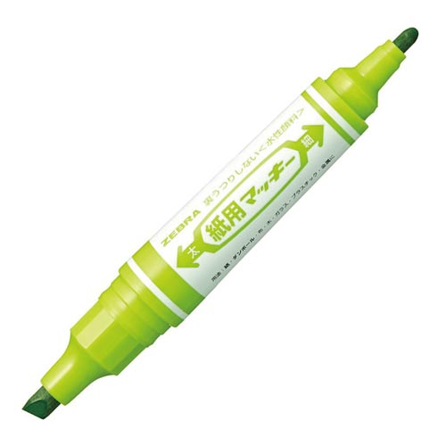 紙用マッキー 太字・細字 ライトグリーン 10本