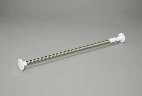 浴室用ステンレス超強力伸縮棒 ホワイト