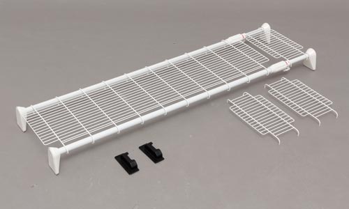 超強力伸縮ワイドメッシュ棚 ホワイト