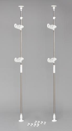 ステンレスベランダ物干し ホワイト