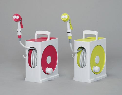 フルカバーホースリールスリム ピンク×グレー