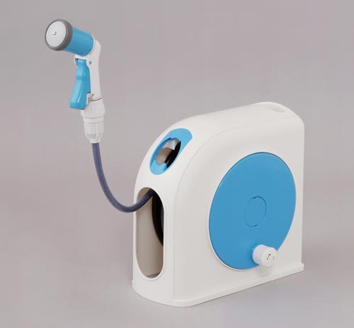 コンパクトホースリール15Mホワイト/ライトブルー