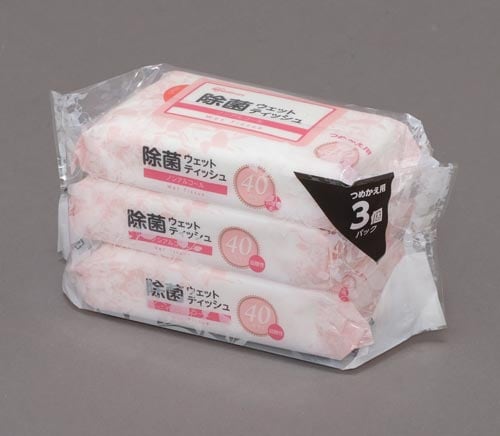 卓上除菌ウェットティッシュ詰替用ノンアルコール3P