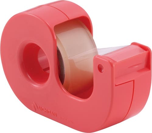 セロテープ小巻カッター付まっすぐ切れるタイプ 赤