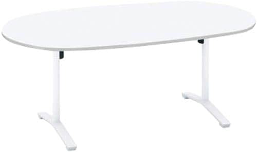 ビエナ楕円形 幅1800奥行900 ホワイト