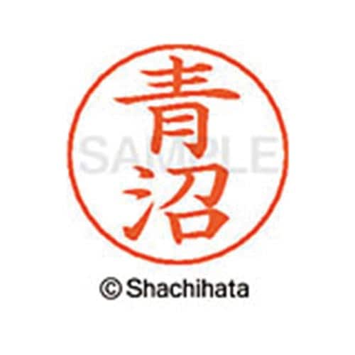 ネームペン用ネーム シルバー 既製 青沼