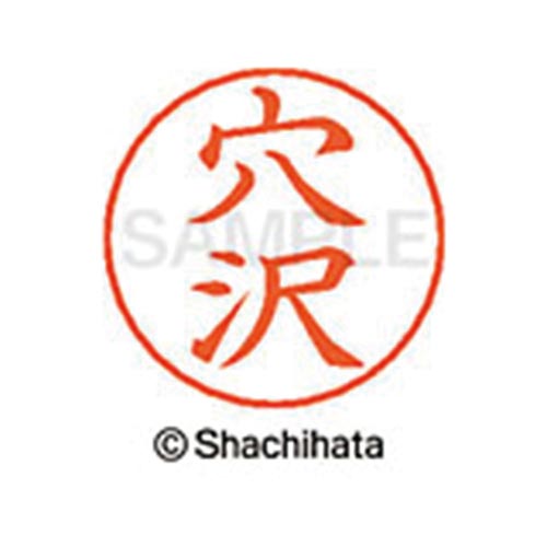 ネームペン用ネーム シルバー 既製 穴沢