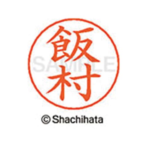 ネームペン用ネーム シルバー 既製 飯村