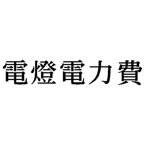 科目印 電燈電力費