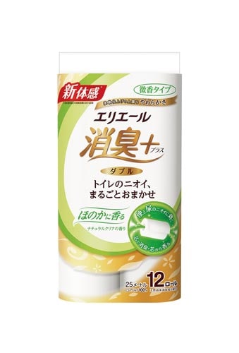 エリエール消臭+トイレット ほのかに香る12R×6