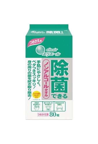 エリエール除菌できるノンアルコールタオル詰換用×4
