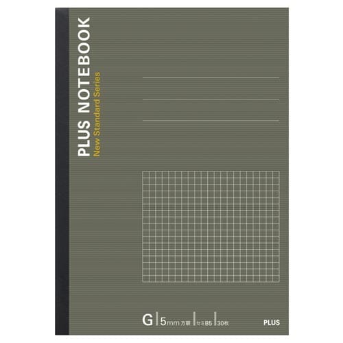 ノートブックセミB5 30枚G罫5mm方眼×10