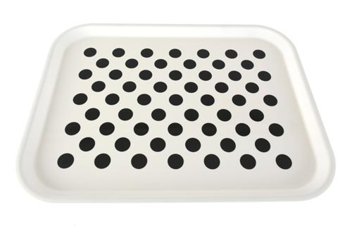 ドットトレー ブラック 385×295
