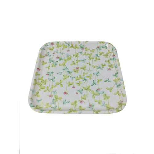 正角紙貼トレー クローバー 27x27cm