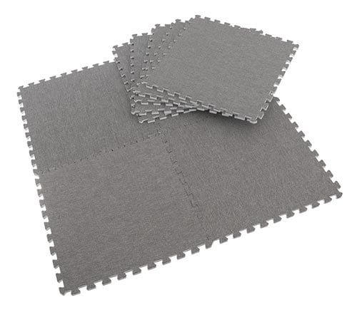 デニム柄 ジョイントマット 9枚セット グレー