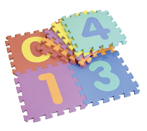 EVAパズルマット 数字シリーズ 9枚入