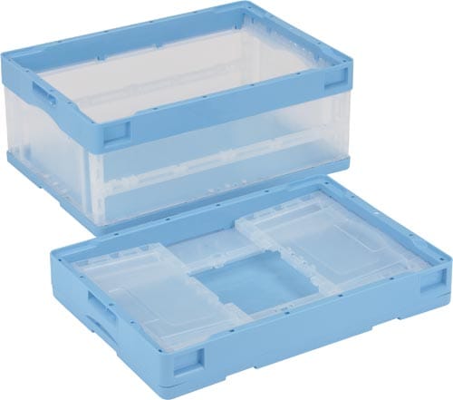 折りたたみコンテナー CB−S31NR ブルー透明