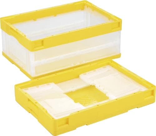 折りたたみコンテナー CB−S31NRイエロー透明