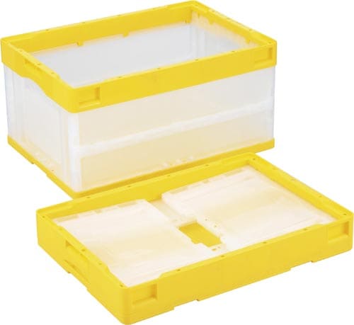 折りたたみコンテナー CB−S41NRイエロー透明