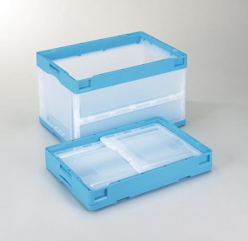 折りたたみコンテナー CB−S51NR ブルー透明