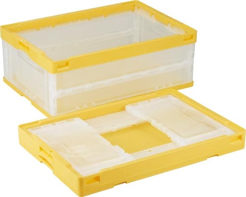 折りたたみコンテナー CB−S56NRイエロー透明