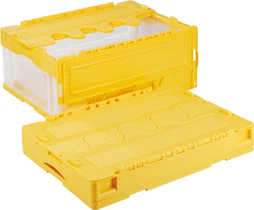 折りたたみコンテナー CF−S31NRイエロー透明