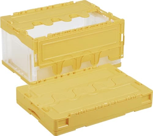 折りたたみコンテナー CF−S41NRイエロー透明