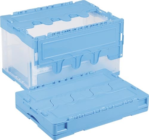 折りたたみコンテナー CF−S51NR ブルー透明