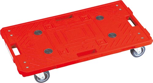 RBジョイントキャリーエラストマー車自在4輪レッド