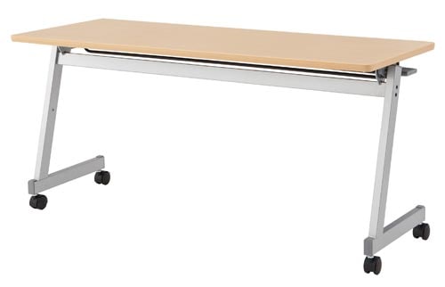 FTXテーブルZ脚1545シルクウッド樹脂幕板なし