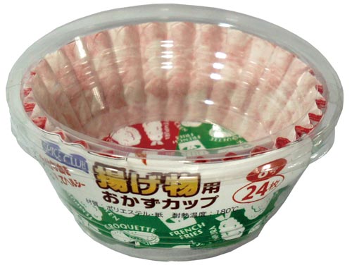 SC揚げ物用おかずカップ 8号 MK柄 24枚