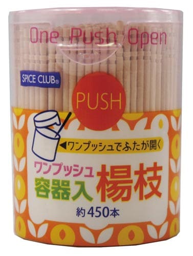 SCワンプッシュ容器楊枝 約450本