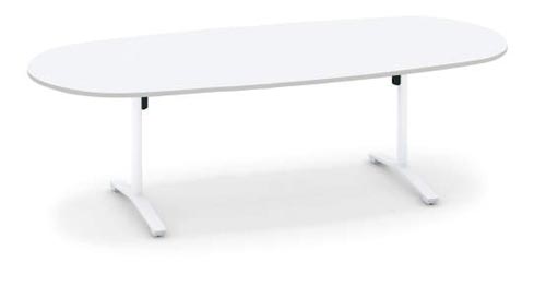 ビエナ楕円形 幅2400 ホワイト