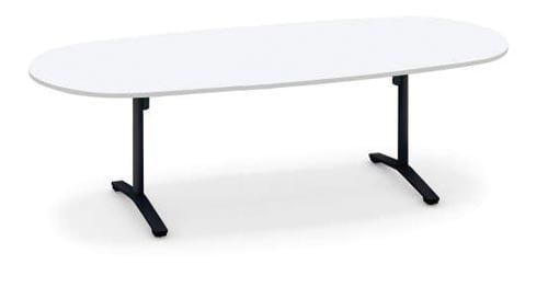 ビエナ楕円形 幅2400 ホワイト