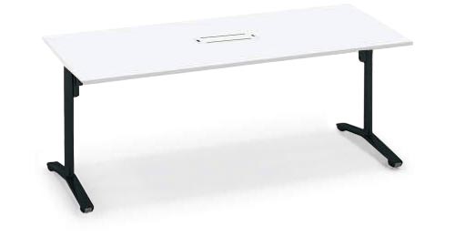 ビエナ角形配線付 幅1800奥行750 ホワイト