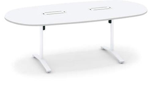 ビエナ楕円形配線付 幅2100 ホワイト