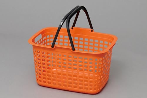 キャリーバスケット オレンジ/ブラック