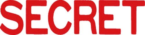 マルチスタンパー印面 赤 横 SECRET