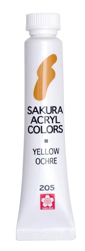 アクリルカラー イエローオーカー 5個