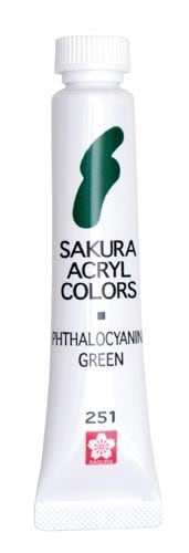 アクリルカラーフタロシアニングリーン 5個