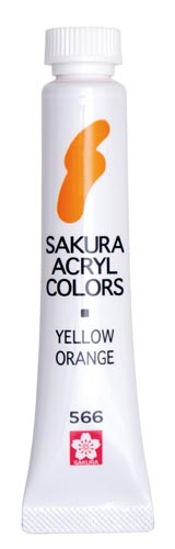 アクリルカラー イエローオレンジ 5個