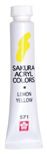 アクリルカラー レモンイエロー 5個