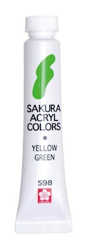 アクリルカラー イエローグリーン 5個