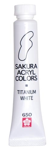 アクリルカラー チタニウムホワイト 5個