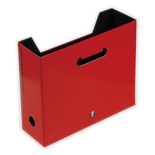 A4ファイルボックス SOLID レッド 10冊