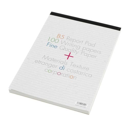 レポートパッドB5 グレー 5冊