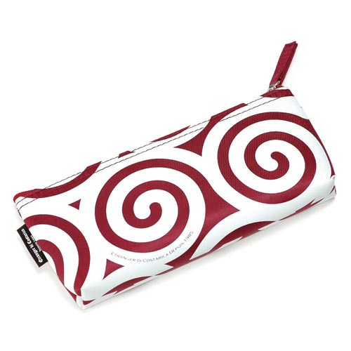 ペンケース(L)TEXTILE ボルドー 3冊