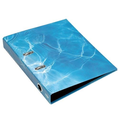 A4レバーファイル55 BLUE ウォーター 4冊