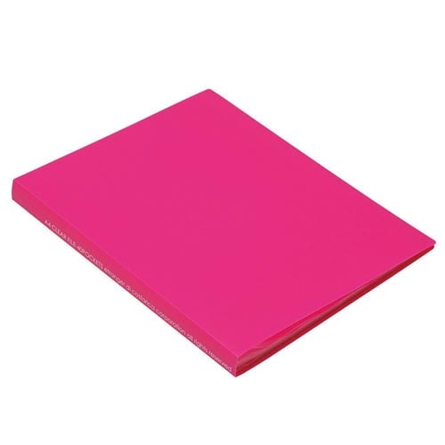 A4クリアファイル40 SOLID ピンク 3冊